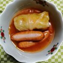 冷凍ロールキャベツとウインナーのケチャップ煮